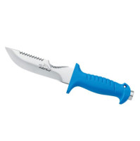 Squalo 14MR knife - Inox - Blue Color - KV-ASQL14MR-N - AZZI SUB (ONLY SOLD IN LEBANON)